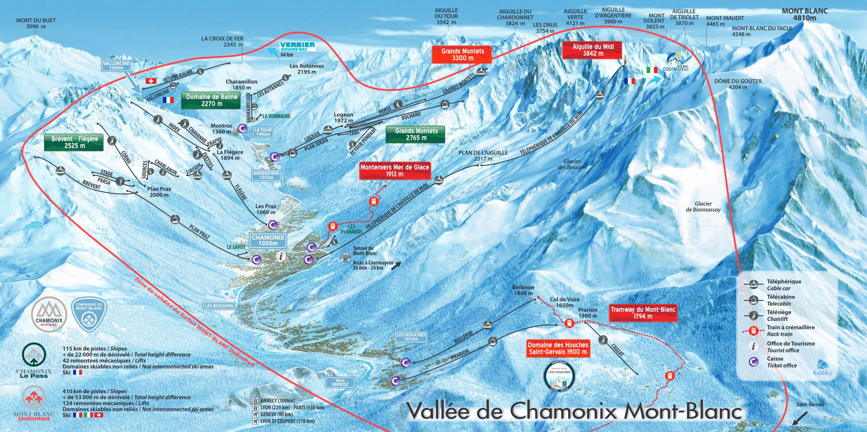 Chamonix Piste Map