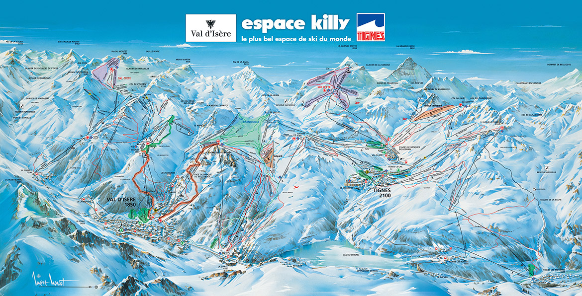 Espace Killy Piste Map